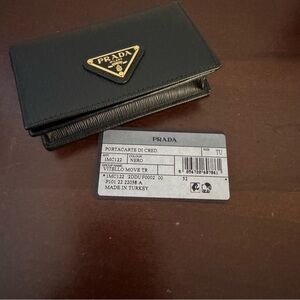 Prada Black Key & Card Holder